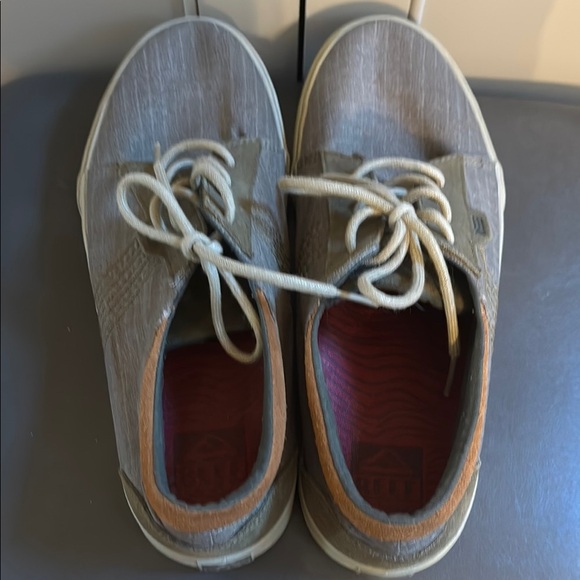 Reef Ridge TX Men's Shoes Grey 9 M Canvas Low Top Skateboard RF003145 Sneakers - Picture 3 of 8